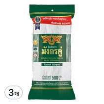 더블 드래곤 빈 버미셀리 녹두 당면, 500g, 3개