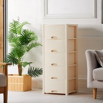 올맘 모던 5단 서랍장, 아이보리, 1개