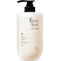 살림백서 라이스 앤 허브 주방세제 석류향, 1개, 750ml