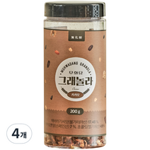 무화당 고단백 저당 그래놀라 카카오, 200g, 4개