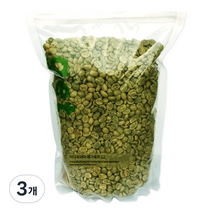 그린어쓰 이디오피아 예가체프 G2, 1kg, 3개, 생두