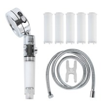 홈다움 폭풍수압 3단조절 온오프 다기능 샤워기 헤드 + 필터 5p + 1.5m 샤워호스 완벽세트, 1세트