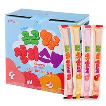 곰곰 탱글 젤리스틱 4가지 맛(복숭아+리치+망고+사과), 20g, 60개입