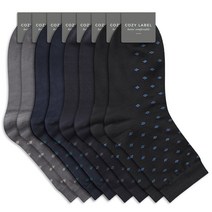 코지라벨 남성용 중목 다이아 정장 양말 4종 x 2족 세트