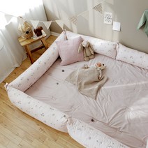 베일리 순면 범퍼 쿠션, 핑크