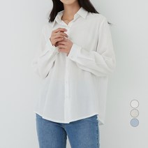 캐럿 여성용 베이직 실키 블라우스