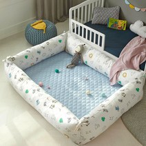 쁘리엘르 애니팜 순면 솜포함 범퍼 쿠션 4p 세트, 멀티