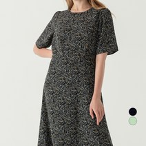 ELLE PARIS 플로럴 미디 원피스