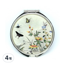 파앤카코리아 고급 자개 손거울, 초충도, 4개