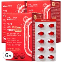 셀트리온 이너랩 레드 알티지 오메가3 장용성, 60정, 6개
