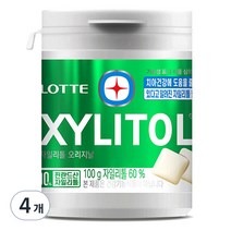 자일리톨 껌 오리지날 용기, 100g, 4개