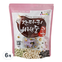 잔다리 하루한줌 볶음콩, 120g, 6개