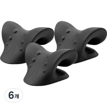 엠앤티 경추 스트레칭 넥스트레쳐, 블랙, 6개