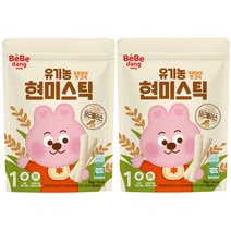 베베당 유기농 현미스틱 당근플러스, 고소한맛, 2개