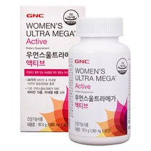 GNC 우먼스 울트라메가 액티브 비타민&미네랄, 90정, 1개