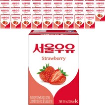서울우유 멸균딸기우유200ml, 200ml, 72개