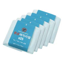 센스큐 이지핏 매직타입 전용 봉투 항균 매직리필 S25, 5개, 21L