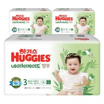 하기스 네이처메이드밤부 밴드형 기저귀 여아용 중형 3단계(7~10kg), 7~10kg중형, 144매