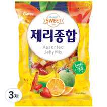 청우식품 제리종합, 3개, 420g