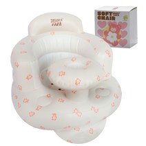 [신생아의자] 원더파파 아기 소프트의자 안전한 도넛튜브 디자인, 화이트
