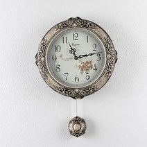 데일리데코 피날레 연 추 벽시계, 장미(브라운)