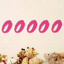 이니셜 스티커 5p 2세트, 핑크 0