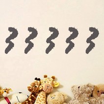 이니셜 스티커 5p 2세트, 연회색 3