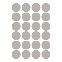 슬로우드로잉 데코스티커 심플도트B, 라이트그레이