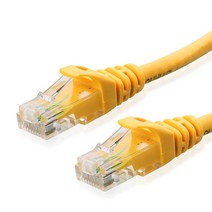 애니포트 고급형 랜선 UTP 2M CAT6, 옐로우, 1개