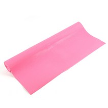 스포뱅크 PVC 와이드 요가매트, 분홍