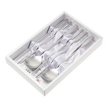 테이블아트 디오스 수저 부부세트, 4p (스푼 2p, 젓가락 2p), 1개, 본상품선택