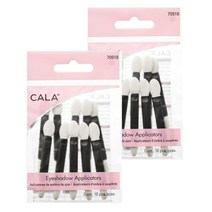 CALA 아이섀도 어프리케이터 10입 양면A, 혼합 색상, 4개
