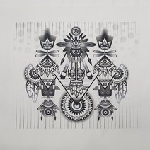 꼭지 주니퍼이불커버, 혼합 색상