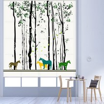 스코홈 북유럽 감성 롤스크린 Horse