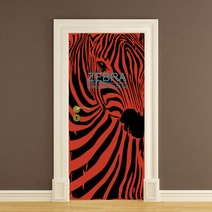 뭉키데코 에어프리 아트도어 시트지, zebra2