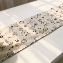 블럭마트 에펠탑 테이블 러너 앤 러그, 혼합 색상, 6인용 (200 x 30 cm)
