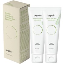 비플레인 녹두 약산성 클렌징폼, 80ml, 2개