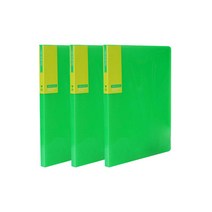 희망화일 아이콘 칼라 화일 20P 내지 고정형, 녹색, 3개입