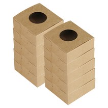 티나피크닉 크라프트 미니상자, 원형창, 10개입