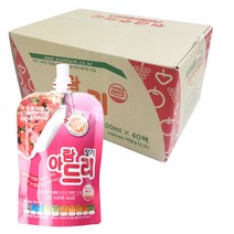 아람농장 아람드리 주스, 40개, 딸기맛