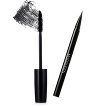 맥퀸뉴욕 워터프루프 펜 아이라이너 NO1 딥블랙 + 볼륨 포텐 카라, 1세트