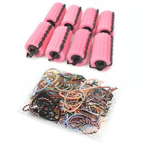 루머스 스폰지 롤링 그루프 헤어롤 세트 스몰 HU042 + HU073, 혼합 색상, 1세트