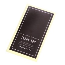 봄91 땡큐 도시락 스티커, BK, 50개입