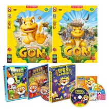 곤 2종 + 뽀로로 노래해요 3종 DVD 세트, 5CD