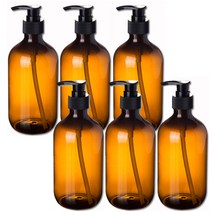 리버그린 심플 공병 브라운 500ml + 블랙캡, 6개입