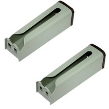 블럭마트 주방 비닐봉지 정리함 디스펜서, 그린, 2개입