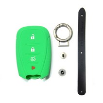 어바인클래스 스마트키 실리콘 케이스 그린 + 밴드 블랙 스위치 버튼 랜덤 발송, H타입
