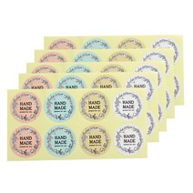 피크닉하우스 플라워리스 handmade 스티커 8p, 혼합 색상, 5개입