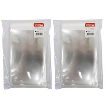 포포팬시 무지 접착 OPP 포장팩 3호 200p, 투명, 2개입