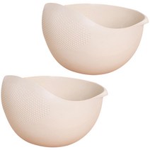 블럭마트 라이스 세척볼 2p, 화이트